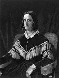 Lucretia Mott American Reformer Wife of a Quaker Minister Slavery Abolitionist-J. Sartain-Framed Art Print