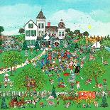 "Lawn Party," August 1, 1974-J. Sickbert-Framed Stretched Canvas