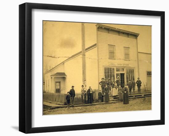 J. Sill Cash Store, Florence, Wa-null-Framed Photographic Print