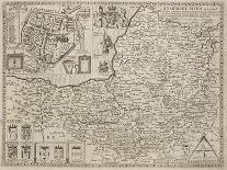 An Eighteenth-century Map Of Somersetshire-J. Speed-Stretched Canvas