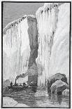 A Wonderful Lead Through a Split Floeberg, Pub. London 1886-J. Steeple Davis-Giclee Print