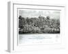 J Street, Sacramento, California, Sierra Nevada Distance, c.1849-G.v. Cooper-Framed Giclee Print