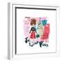 J t'aime Paris-Esther Bley-Framed Art Print