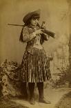 Female Wild West Sharpshooter With Rifle, 1889-J. Ulrich-Art Print