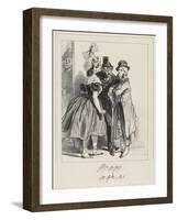 J'Vous Dis Que Vot' Femme a Insulté La Mienne, M'Sieu!, 1838-Paul Gavarni-Framed Giclee Print