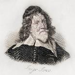 Miguel Saavedra de Cervantes, engraving-J.W. Cook-Giclee Print