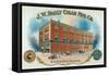 J.W. Pauly Cigar Manufacturing Company Brand Cigar Box Label-Lantern Press-Framed Stretched Canvas