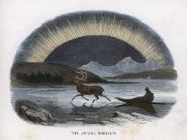 Arctic Scene with Lunar Halo-J.w. Whimper-Framed Art Print