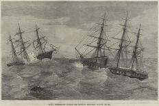 The Steam-Ship Atlantic, of the White Star Line, Wrecked Near Halifax, Nova Scotia-J. Wells-Mounted Giclee Print