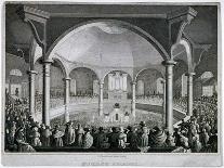 Interior View of Surrey Chapel with a Service Taking Place, Southwark, London, C1815-J Wilmshurst-Giclee Print