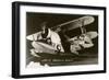 J2F-2 Grumman Utility Biplane with Pontoon Hull-null-Framed Art Print