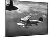 J2F Utility Plane Flying over Pacific Ocean-Peter Stackpole-Mounted Photographic Print