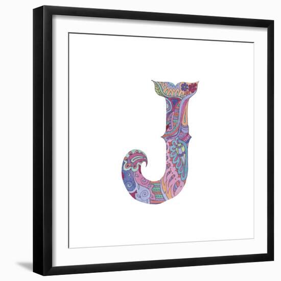 J-Green Girl-Framed Giclee Print