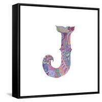 J-Green Girl-Framed Stretched Canvas