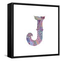 J-Green Girl-Framed Stretched Canvas