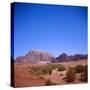 Jabal Rum, Desert Landscape in Southern Jordan, Wadi Rum, Jordan, Middle East-Christopher Rennie-Stretched Canvas