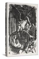 Jabberwocky from Through the-John Tenniel-Stretched Canvas