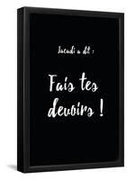 Jacadi A Dit Devoirs Oui-null-Framed Poster