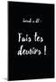 Jacadi A Dit Devoirs Oui-null-Mounted Poster