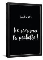 Jacadi A Dit Poubelle Non-null-Framed Poster