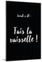 Jacadi A Dit Vaisselle Oui-null-Mounted Poster