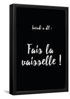 Jacadi A Dit Vaisselle Oui-null-Framed Poster