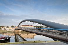 Modern Footbridge in Krakow, Poland-Jacek Kadaj-Photographic Print