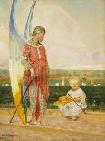 An Angel with a Shepherd Boy, 1903-Jacek Malczewski-Giclee Print