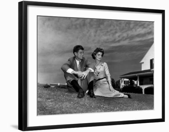 Jack and Jackie, 1953-null-Framed Art Print