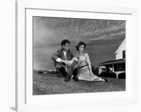 Jack and Jackie, 1953-null-Framed Art Print