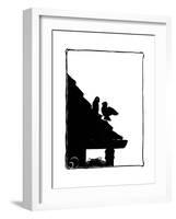 Jack and Jennie Sparrow on the Roof-Mary Baker-Framed Giclee Print
