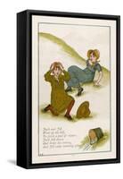 Jack and Jill after They Have Fallen Down the Hill-Kate Greenaway-Framed Stretched Canvas