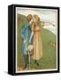 Jack and Jill are Head Over Heels in Love-Edward Hamilton Bell-Framed Stretched Canvas