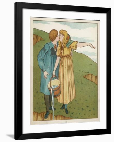 Jack and Jill are Head Over Heels in Love-Edward Hamilton Bell-Framed Art Print