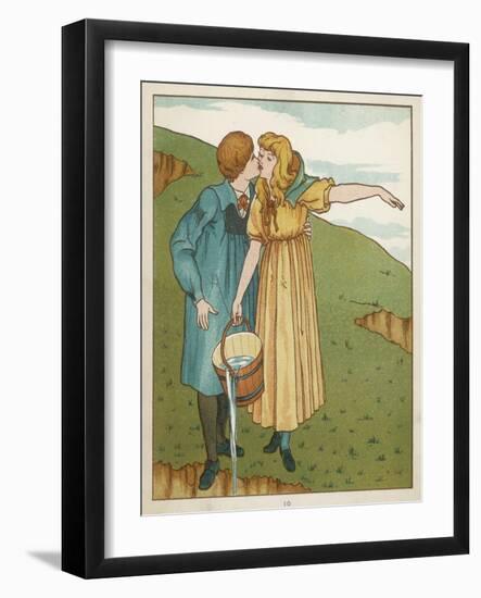 Jack and Jill are Head Over Heels in Love-Edward Hamilton Bell-Framed Art Print