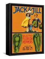 Jack and Jill Brand Peppers-null-Framed Stretched Canvas