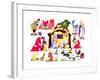 Jack and Jill Make a Creche - Jack & Jill-Frank Dobias-Framed Giclee Print