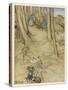 Jack and Jill, Rackham-Arthur Rackham-Stretched Canvas