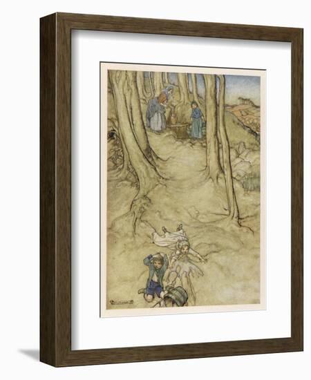 Jack and Jill, Rackham-Arthur Rackham-Framed Art Print