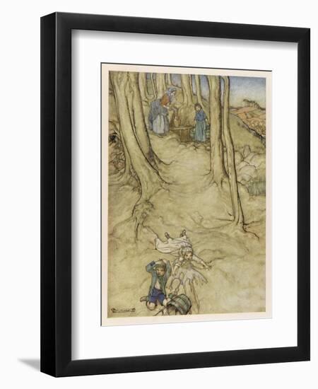 Jack and Jill, Rackham-Arthur Rackham-Framed Art Print