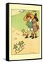 Jack and Jill Scaring the Elves-Rosa C. Petherick-Framed Stretched Canvas