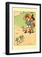 Jack and Jill Scaring the Elves-Rosa C. Petherick-Framed Art Print