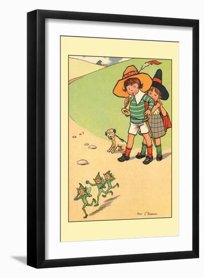 Jack and Jill Scaring the Elves-Rosa C. Petherick-Framed Art Print