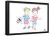 Jack and Jill Text Poster-null-Framed Poster