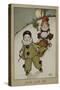 Jack and Jill, Victorian Card-Florence Hardy-Stretched Canvas