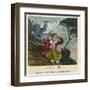 Jack and Jill Went Up the Hill to Fetch a Pail of Water-null-Framed Art Print