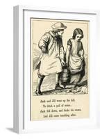 Jack and Jill Went Up the Hill-T. Dalziel-Framed Art Print