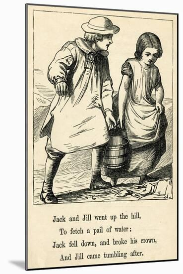 Jack and Jill Went Up the Hill-T. Dalziel-Mounted Art Print