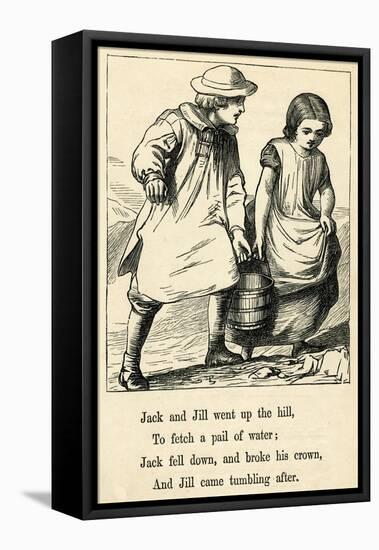 Jack and Jill Went Up the Hill-T. Dalziel-Framed Stretched Canvas