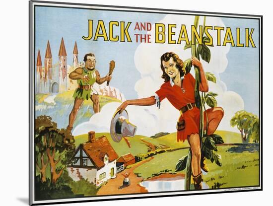 Jack and the Beanstalk Color Print-null-Mounted Giclee Print